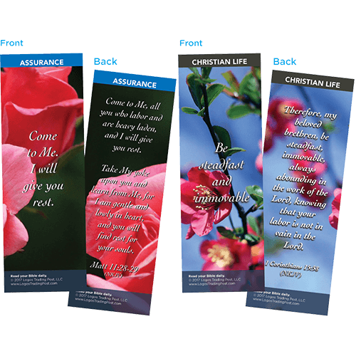 Bible Verse Bookmarks Variety Pack of 60 - Assortment 5