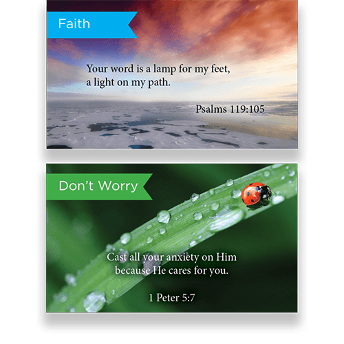 Pass Along Scripture Card Variety Pack of 60 - 1 of all 60 designs