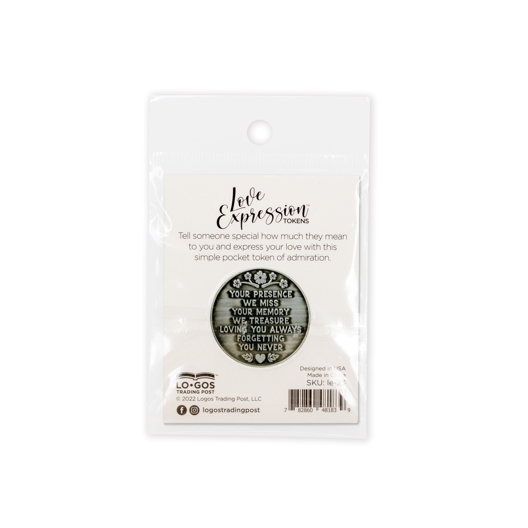 In Loving Memory, Bereavement Love Expression Coin