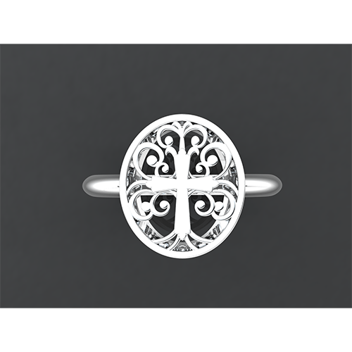 Sterling Silver Tree of Life Ring, Christian Symbol of the Elegance of Creation