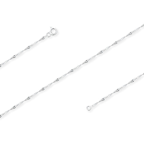 Robe (2mm) Sterling Silver Chain, 18", 20", 24", 30"