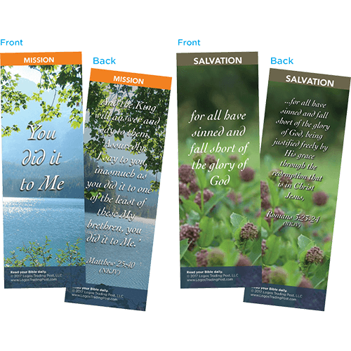 Bible Verse Bookmarks Variety Pack of 60 - Assortment 4