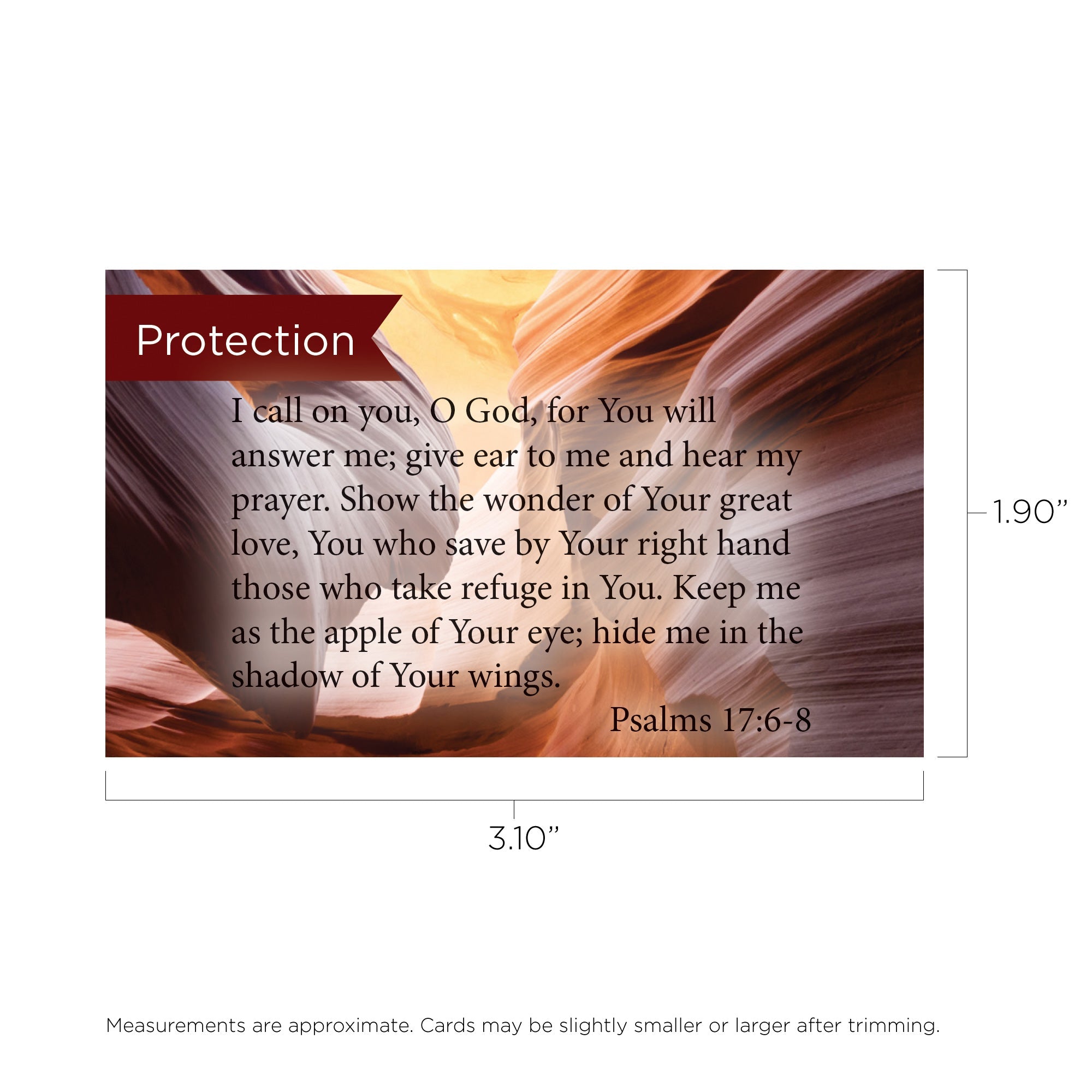 Protection, Psalms 17:68, Pass Along Scripture Cards, Pack 25