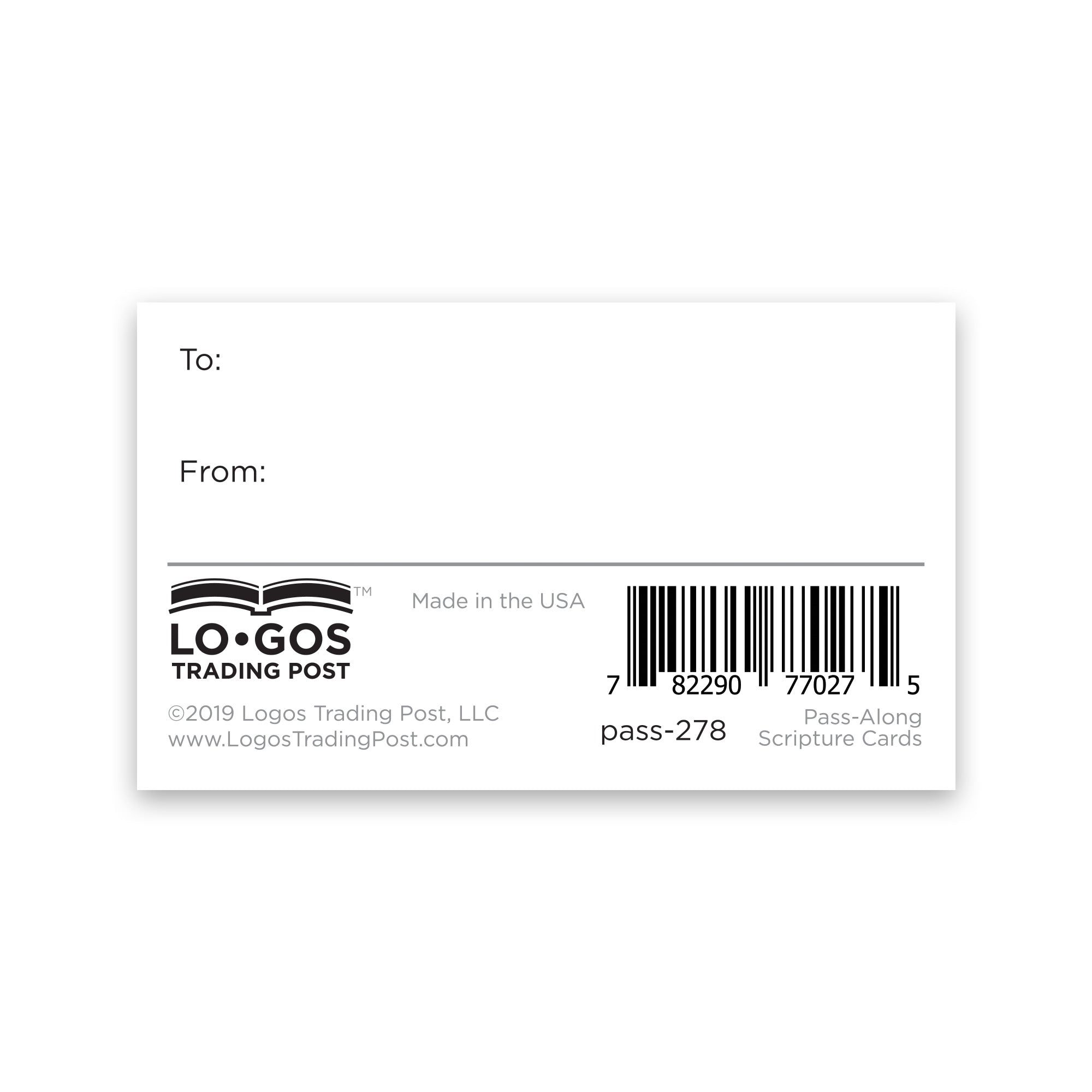 Children's Pass Along Scripture Cards - Smile, God Loves You, Pack of 25
