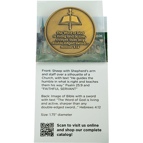 Pastor Appreciation Antique Gold Plated Prayer Coin