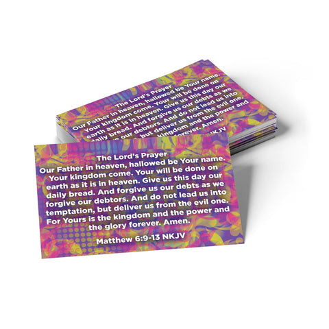 Children's Pass Along Scripture Cards - The Lord's Prayer, Pack of 25