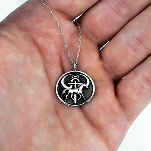 Men's The Journey Necklace - Influencers Ministries 925 Sterling Silver Pendant Necklace and 24 Inch Stainless Steel Chain