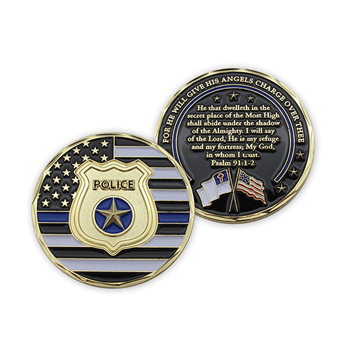 Police Appreciation Gold Plated Challenge Coin