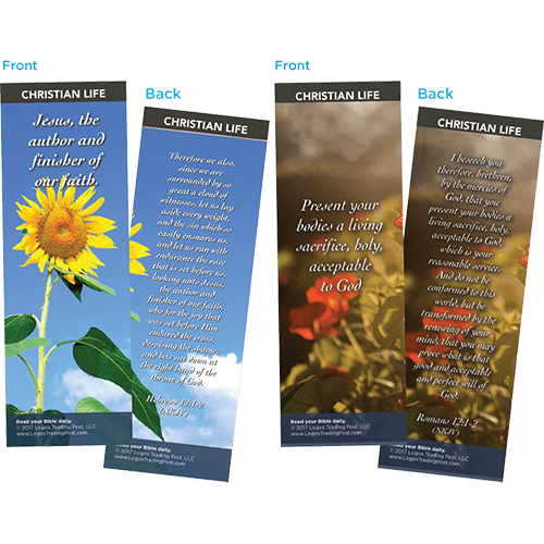 Bible Verse Bookmarks Variety Pack of 60 - Assortment 6