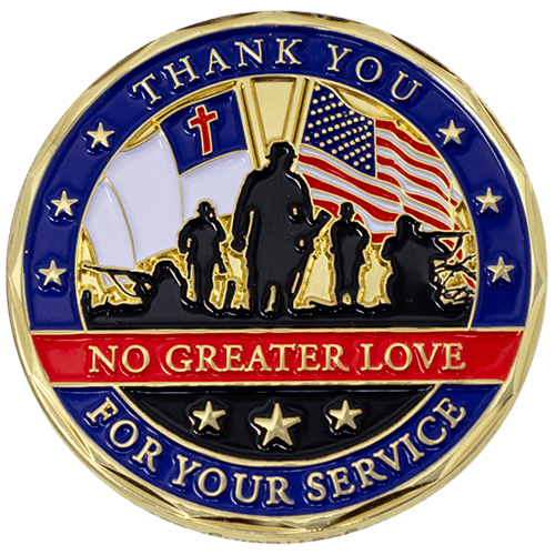 Thank You for Your Service Christian Coin - John 15:13
