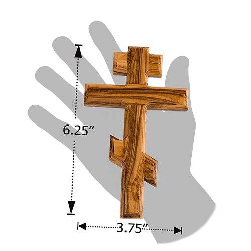 Saint Andrew Cross, Olive Wood Hanging Wall Cross, Wood Wall Cross Décor, Gifts from Holy Land of Israel