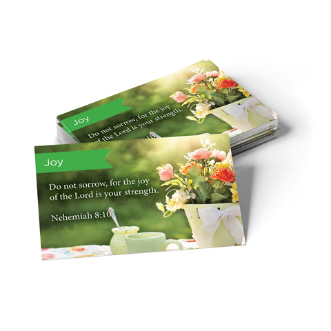 Joy, Nehemiah 8:10, Pass Along Scripture Cards, Pack 25
