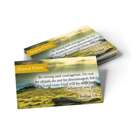 Stand Firm, Joshua 1:9, Pass Along Scripture Cards, Pack 25