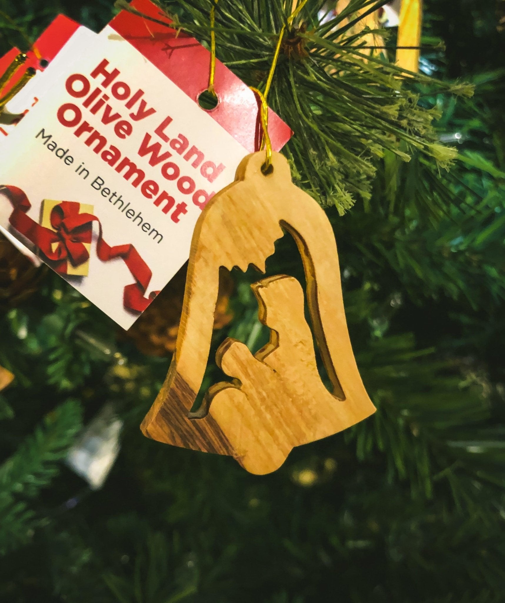 Holy Land Olive Wood Ornament - Value Pack of All 6 - Logos Trading Post, Christian Gift