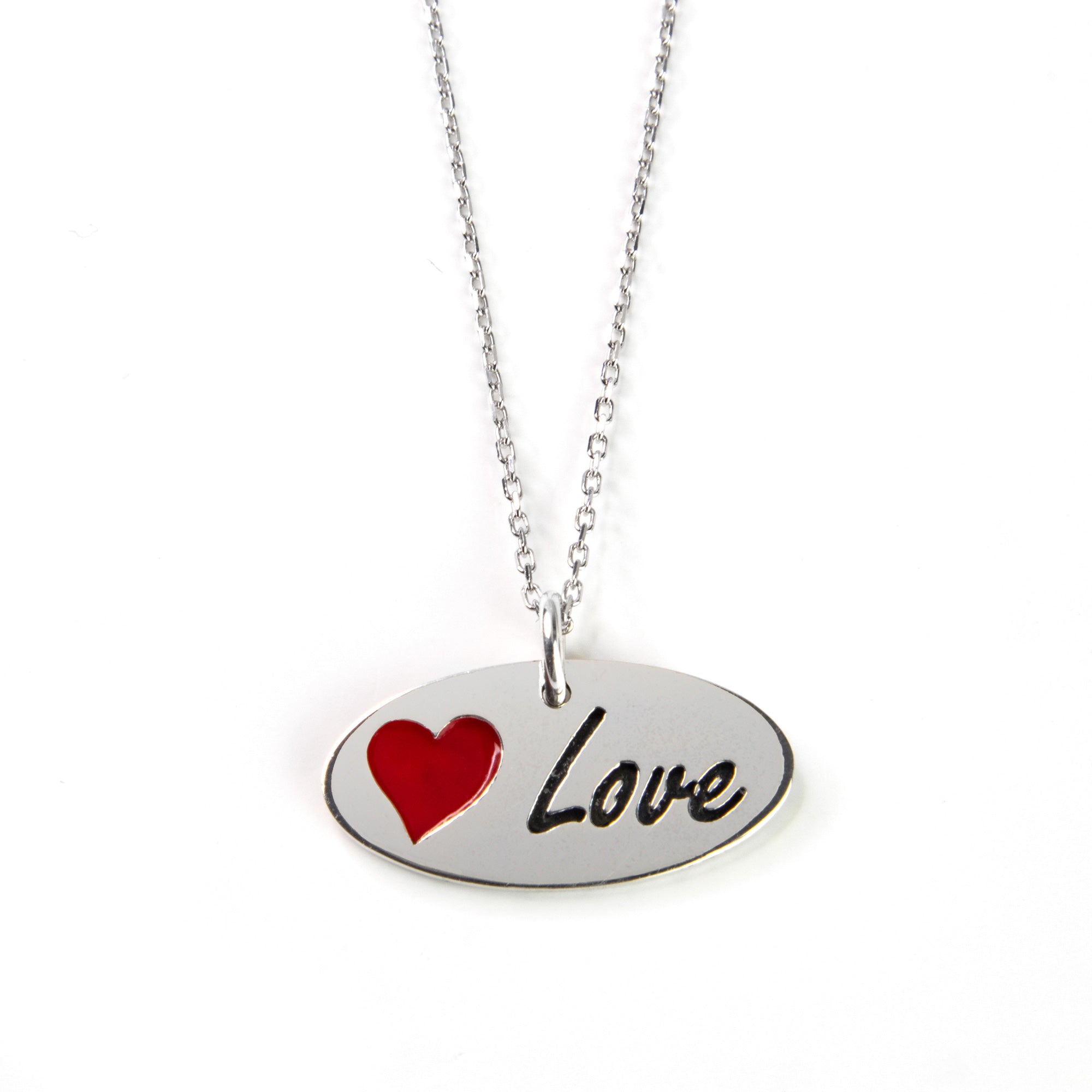 Written on my Heart - Love Sterling Silver Pendant