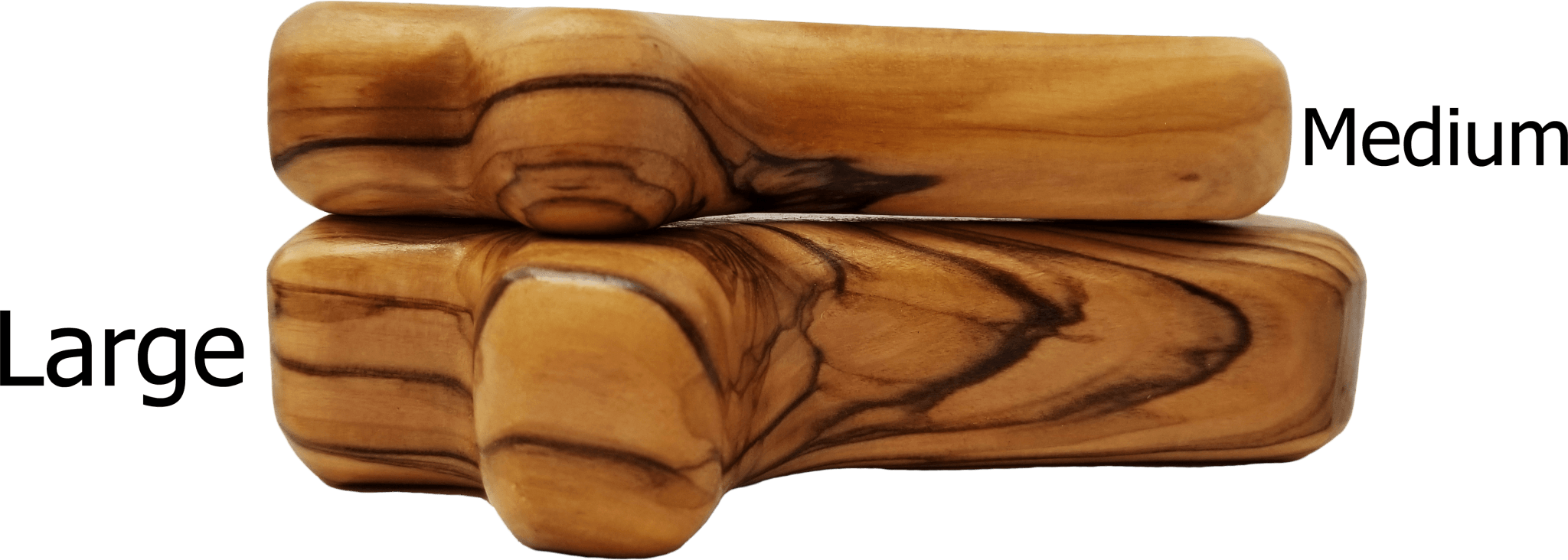 Holy Land Olive Wood Deluxe Handheld Prayer Comfort Cross - Large - Logos Trading Post, Christian Gift