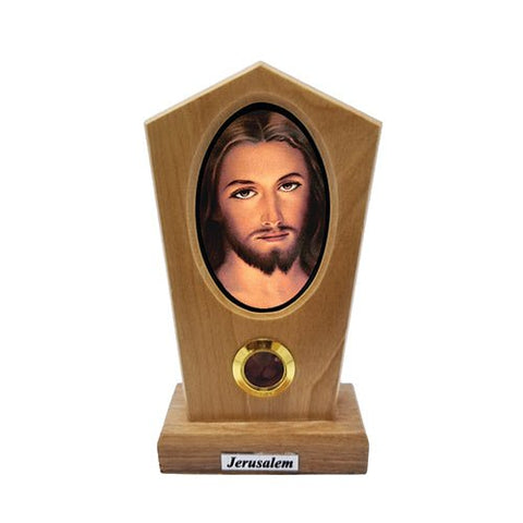 Divine Mercy of Jesus (Portrait) Olive Wood Icon Plaque