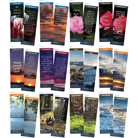 Bible Verse Bookmarks Variety Pack of 60 - Assortment 11