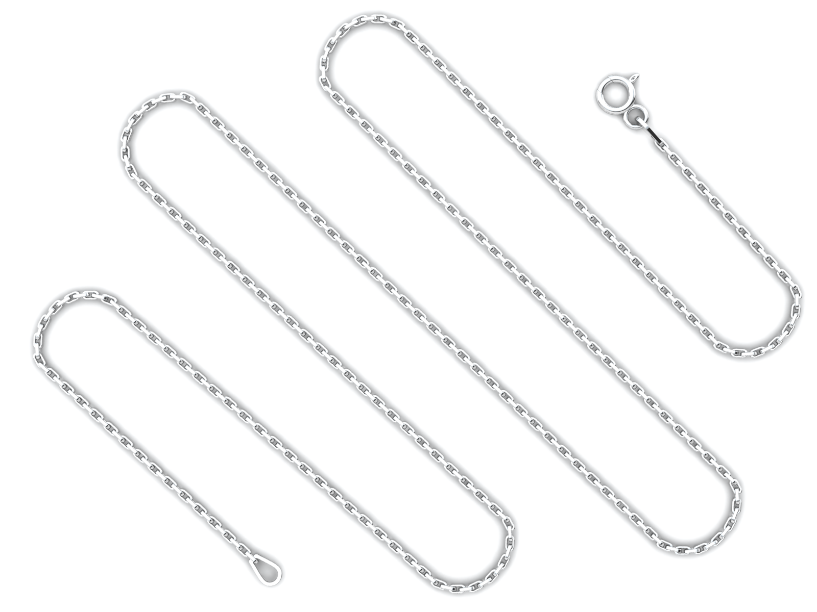 Cable Heavy (1.75mm) Sterling Silver Chain, 18", 20", 24", 30"