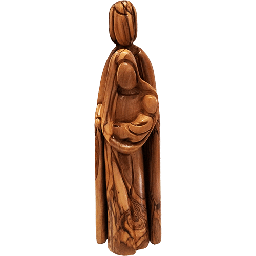 Olive Wood Holy Family Nested- 2 piece