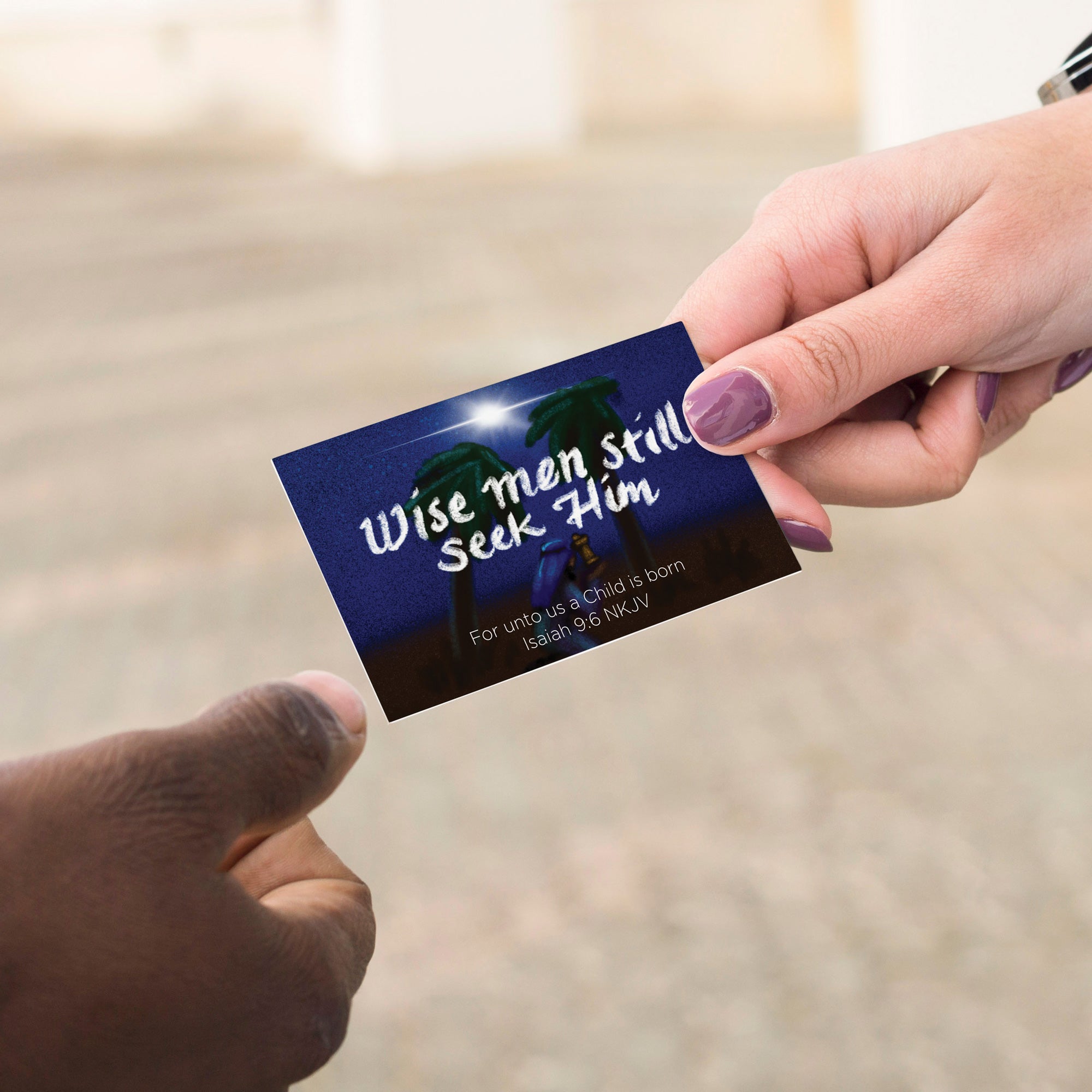 Christmas, Pass Along Scripture Cards, Wise Men Still Seek Him, Isaiah 9:6, Pack of 25