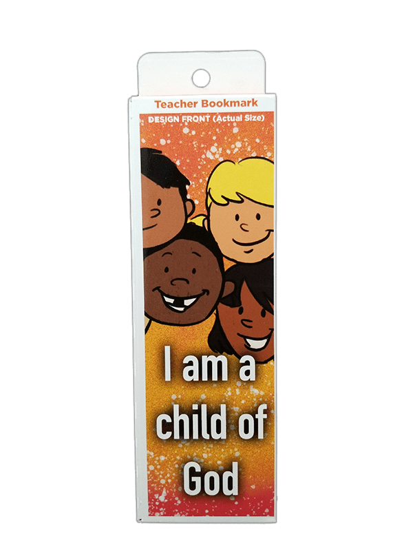 Children's Christian Bookmark, I am a Child of God, John 1:12 - Pack of 25 - Logos Trading Post, Christian Gift