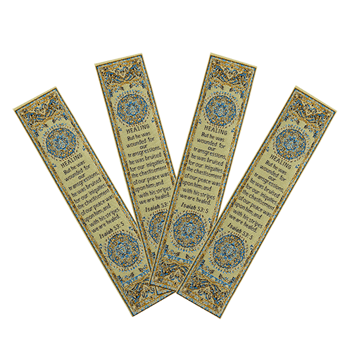 By his stripes we are healed fabric bible verse bookmark pack of 4 - all 4 scripture bookmarks