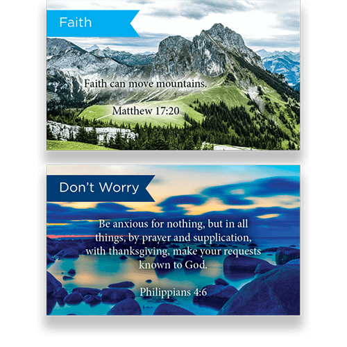 Pass Along Scripture Card Variety Pack of 60 - 1 of all 60 designs