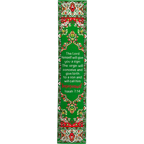 single silky soft fabric bible verse bookmark