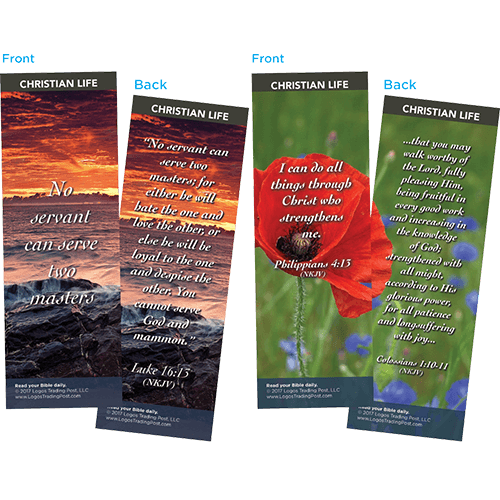 Bible Verse Bookmarks Variety Pack of 60 - Assortment 9