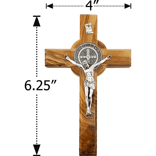 Saint Benedict 6.25" Wall Cross - Large