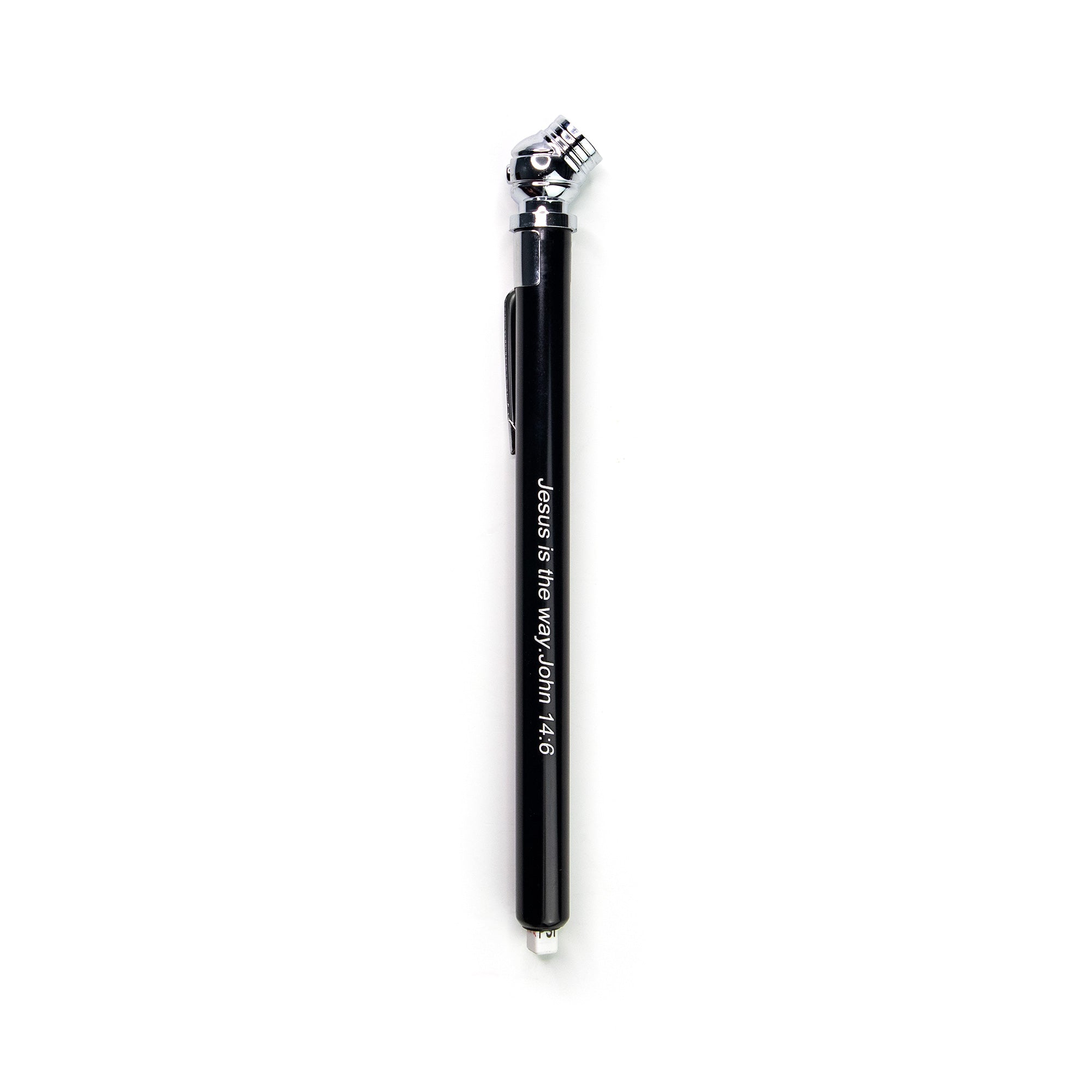 Jesus is the Way Tire Pressure Gauge with Bookmark – Black