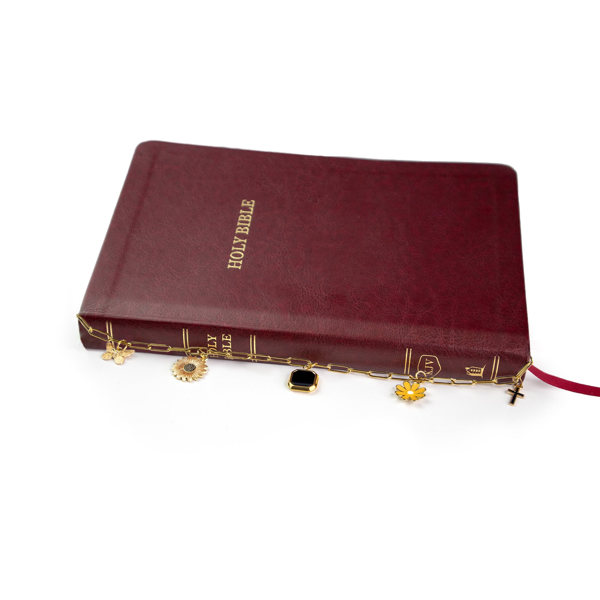 Logos Tap Bible Charm - Garden Charm, Gold