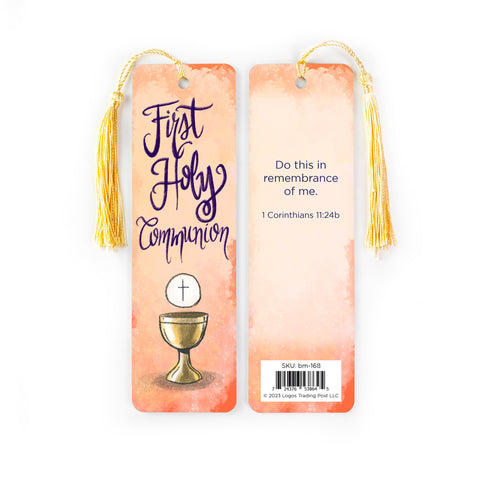 First Communion Tasseled Bookmark – 1 Corinthians 11:24b