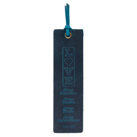 Love Leather Bookmark – 1 Cor. 13