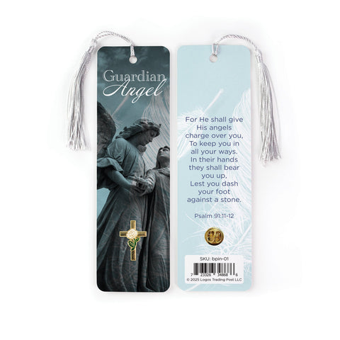 Guardian Angel Bookmark with Pin – Psalm 91:11-12