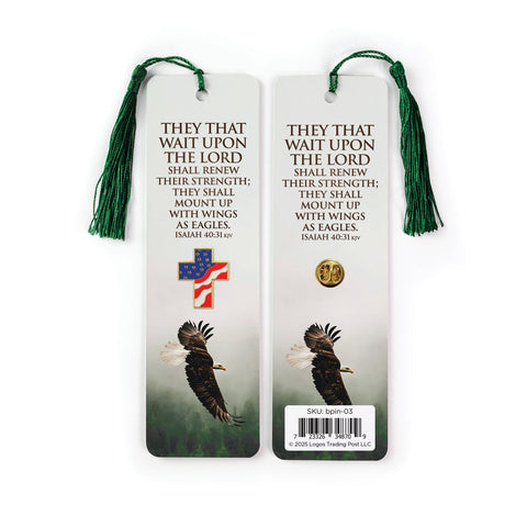 Wings as Eagles Bookmark with Pin – Isaiah 40:31