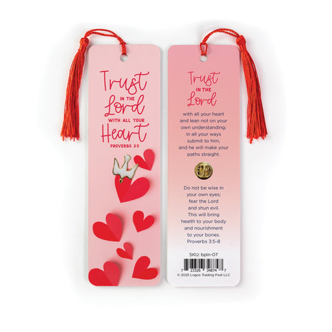 Trust in the Lord Bookmark with Pin – Proverbs 3:5