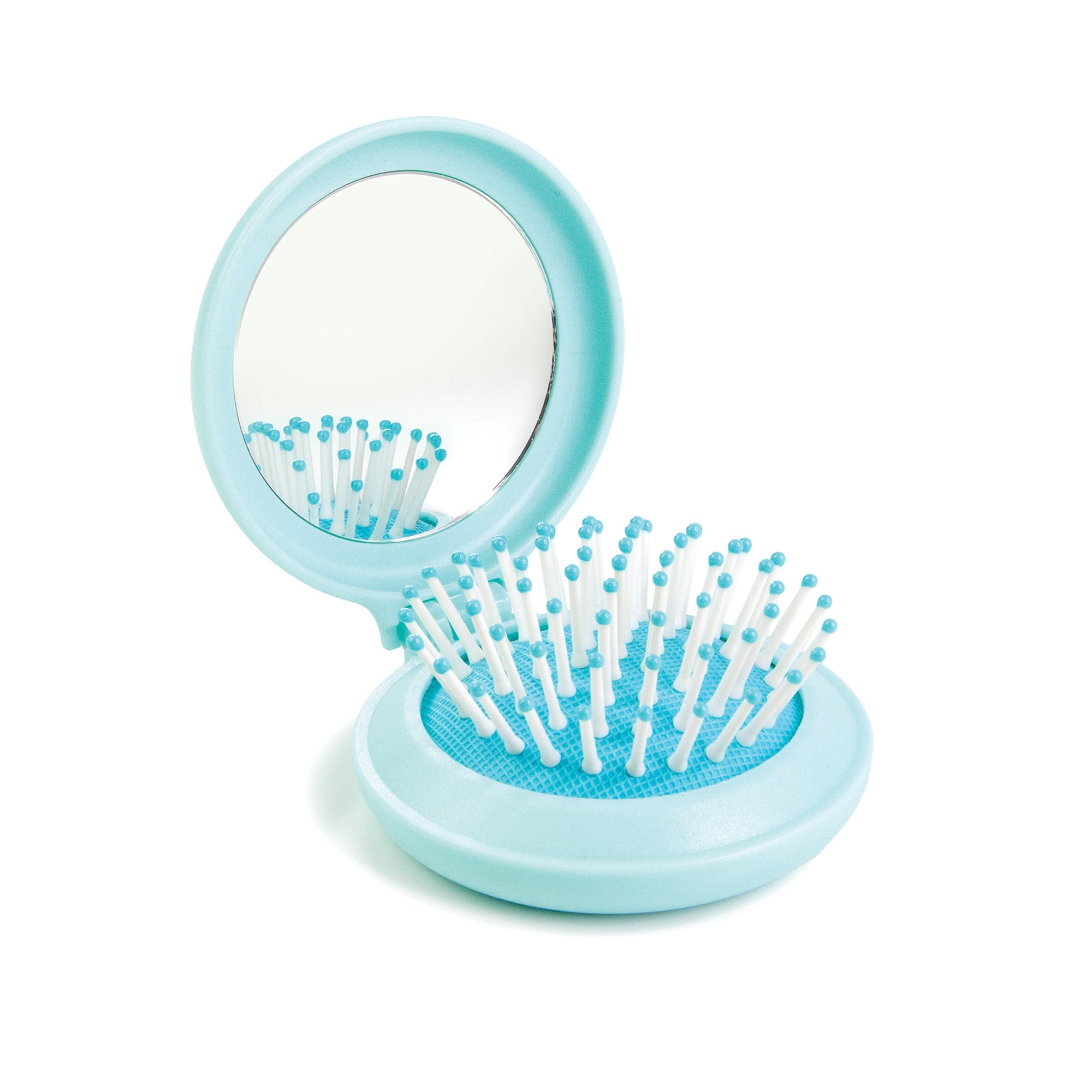 Travel Hairbrush Blue - Be Still, Ps 46:10