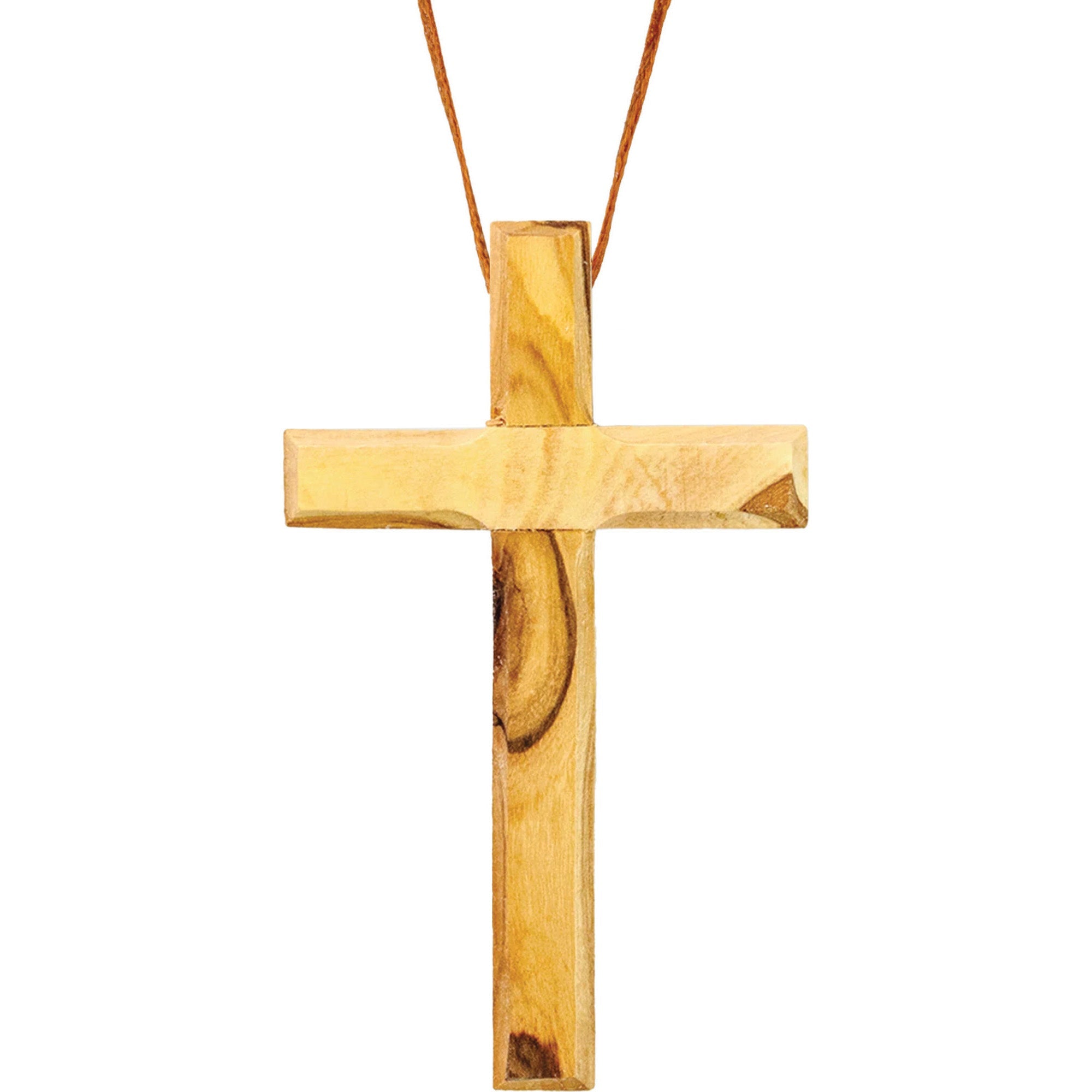 Olive Wood Car Charm - Cross