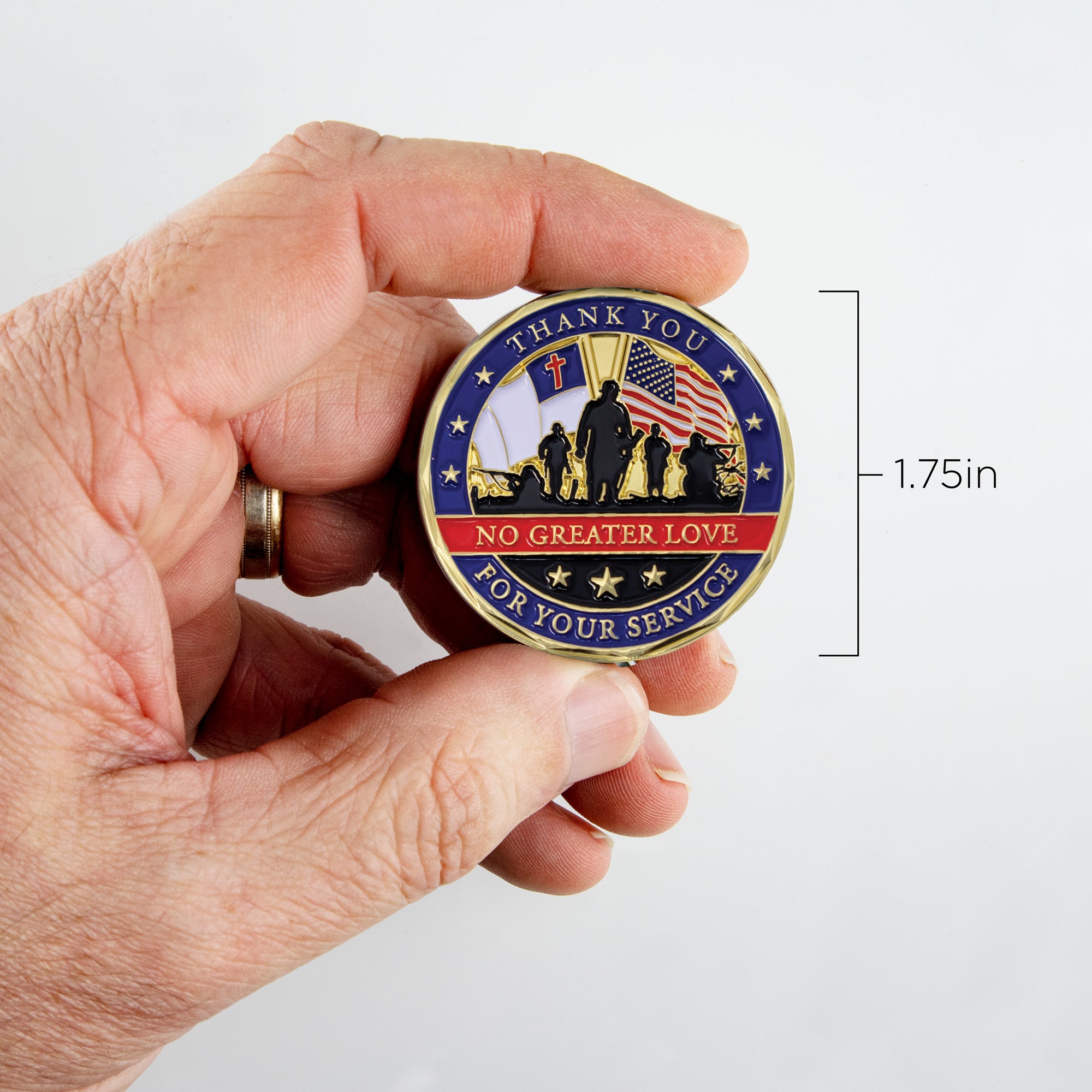 Thank You for Your Service Christian Coin - John 15:13