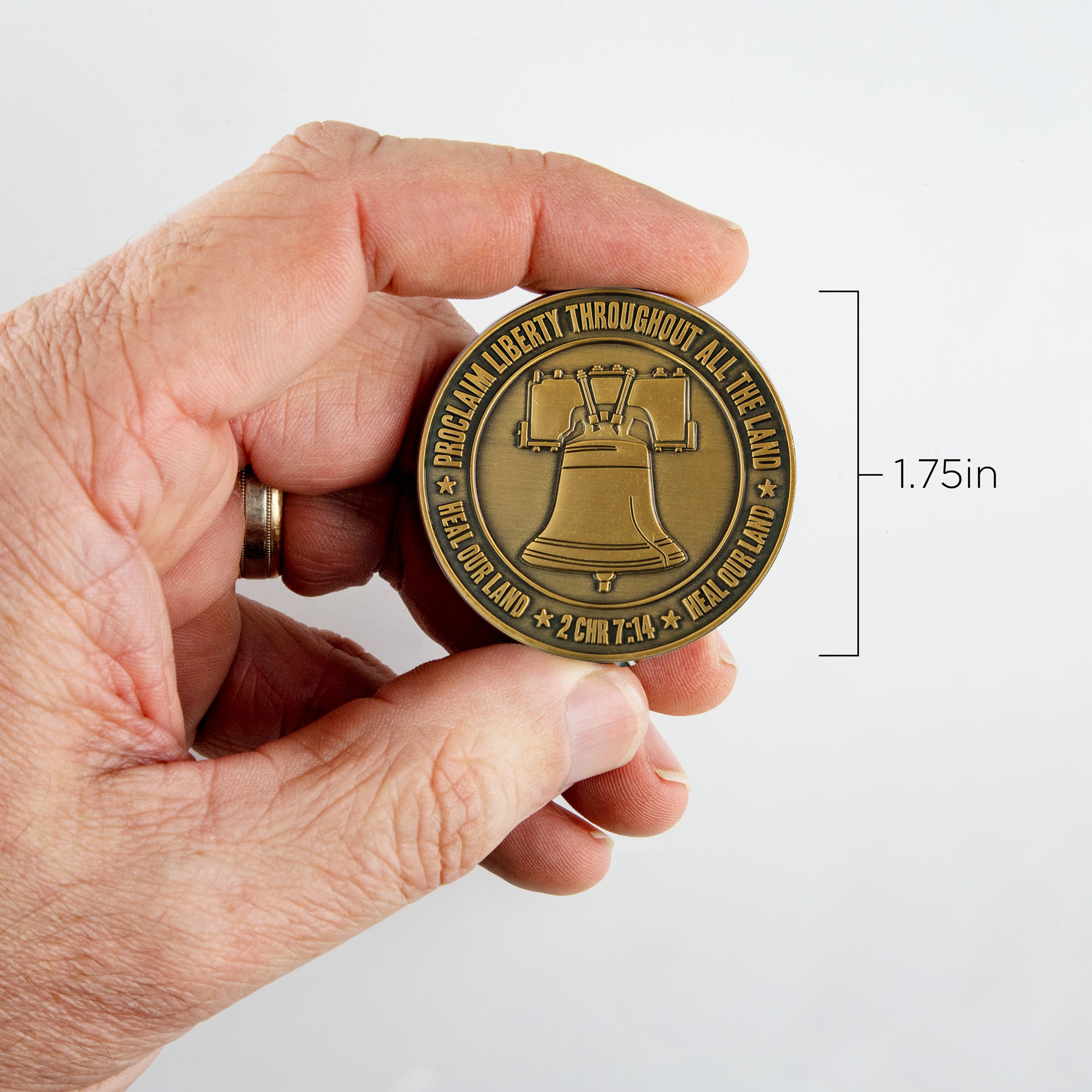 Pledge of Allegiance Antique Gold Plated Coin