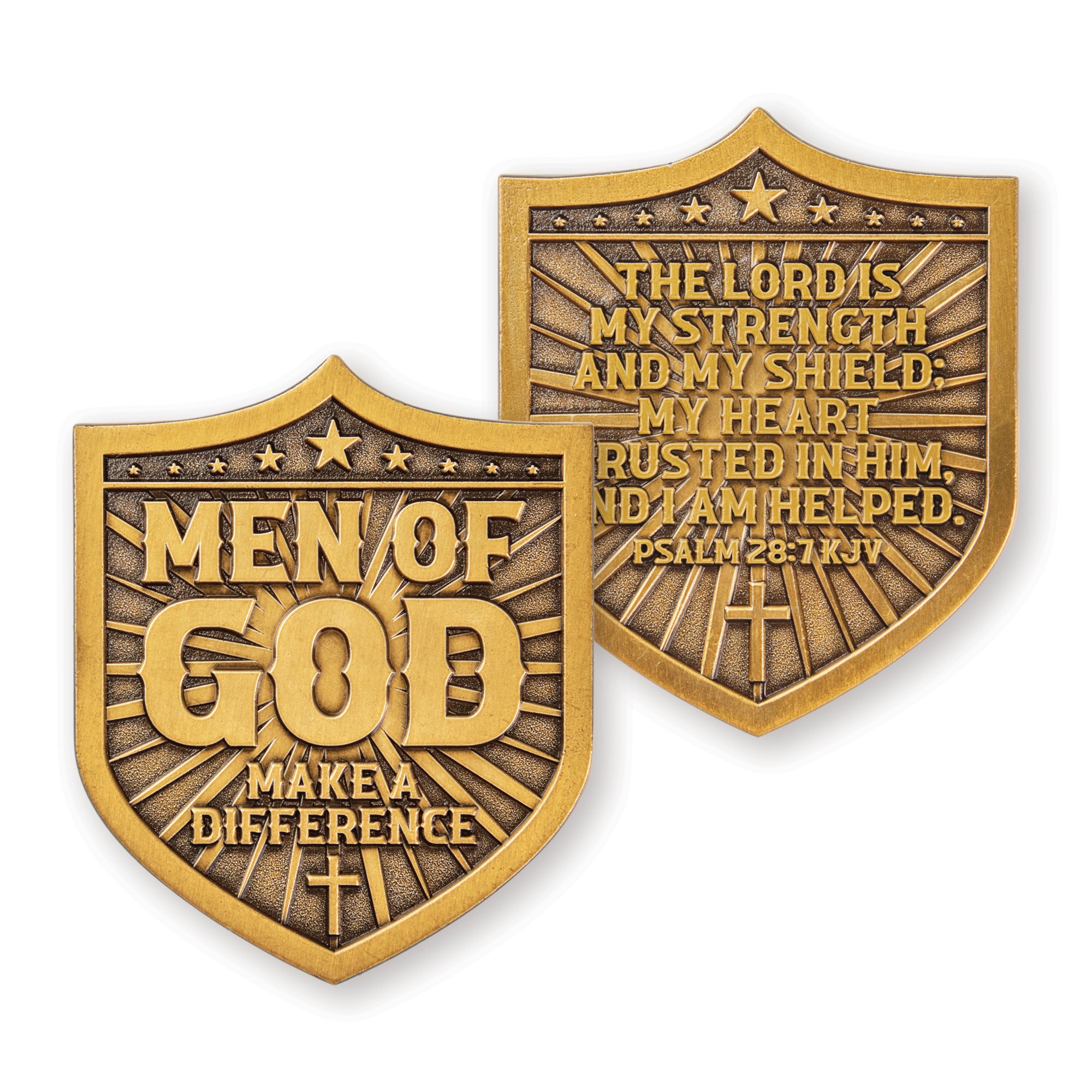 Make a Difference – Psalm 28:7 KJV Challenge Coin