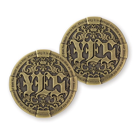 Yes/Yes Coin – 2 Corinthians 1:20 Challenge Coin