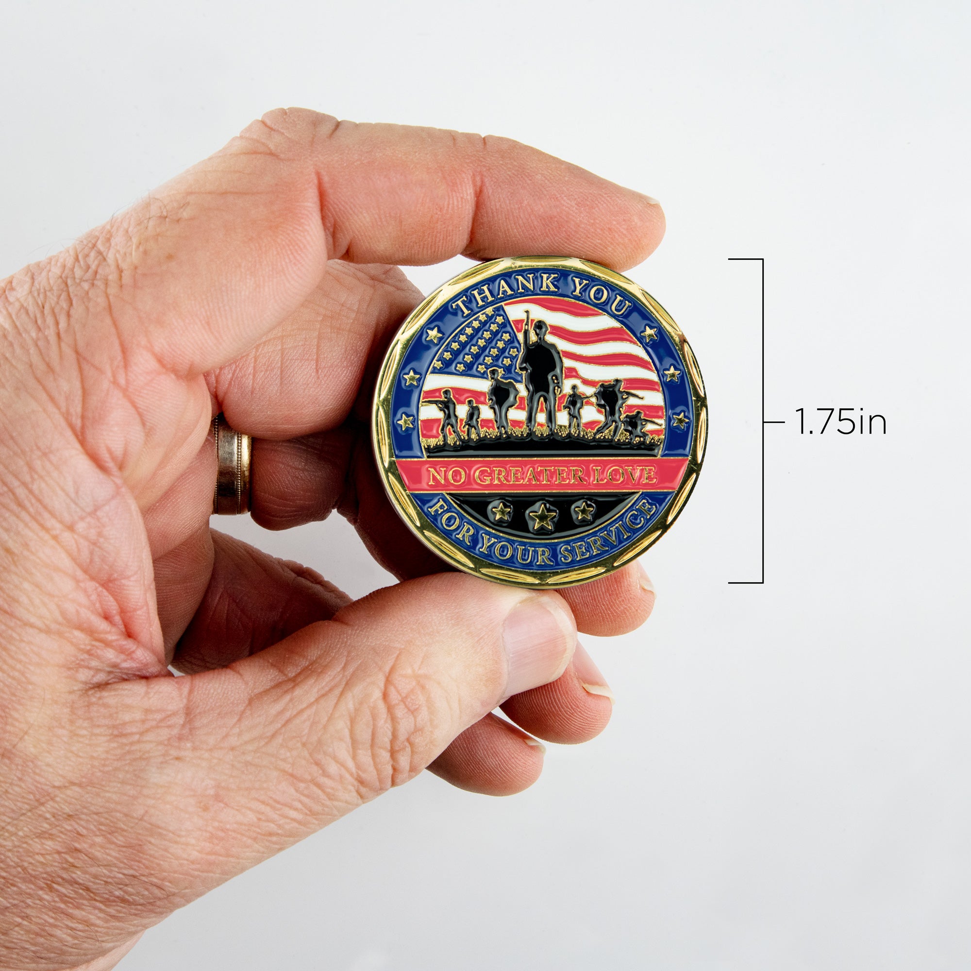 Thank You Veterans Christian Coin - John 15:13