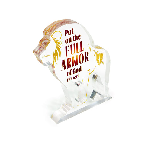 Full Armor Acrylic Lion Plaque – Eph 6:11