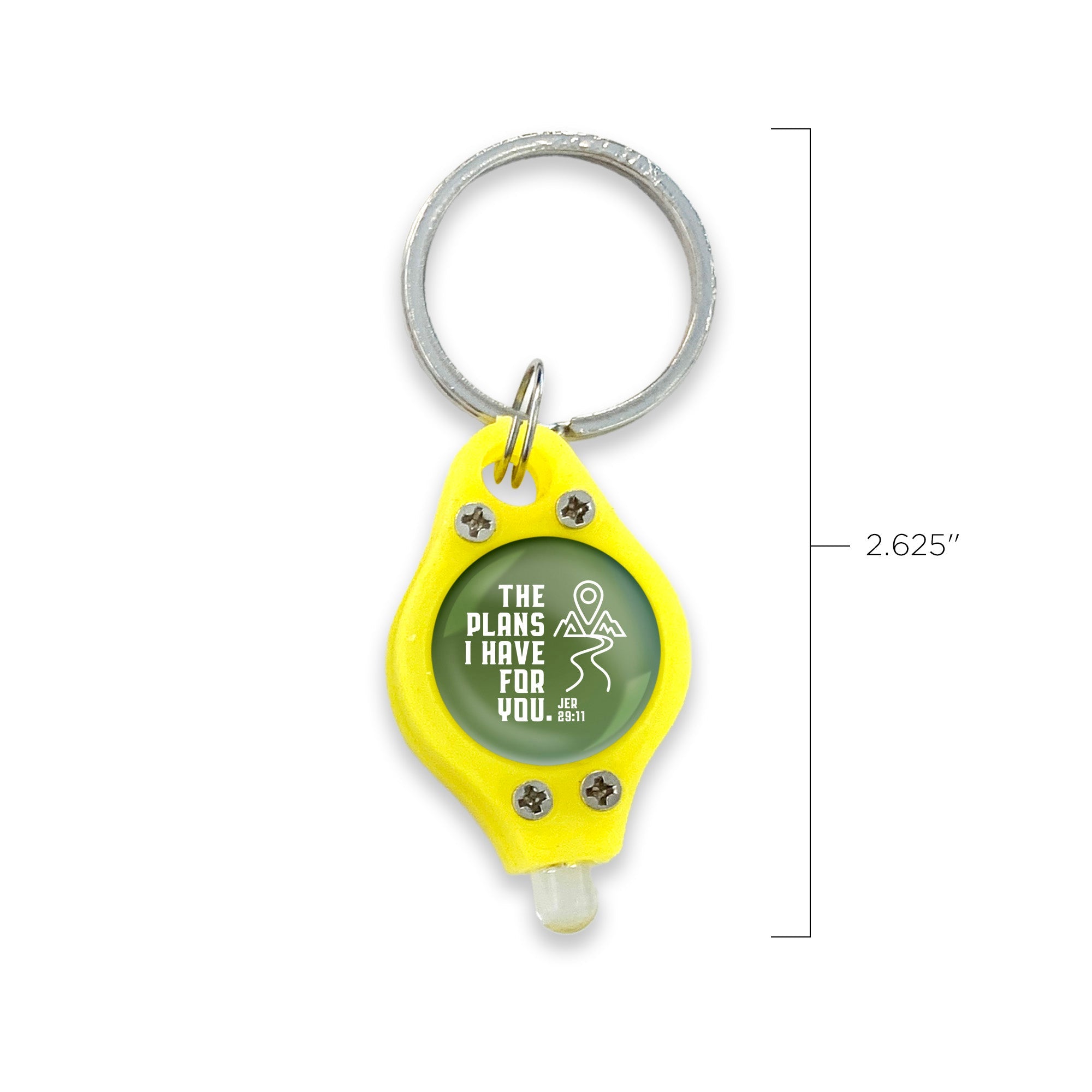 Mini Keyring LED Flashlight – Yellow/Green, The Plans I Have for You, Jer 29:11