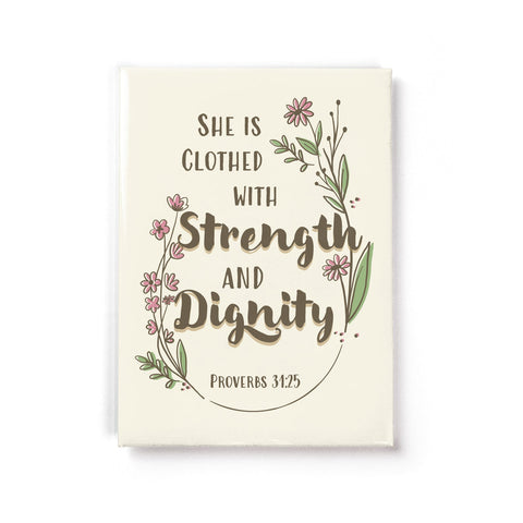 Pastor's Wife - Proverbs 31:25 - Fridge Scripture Magnet