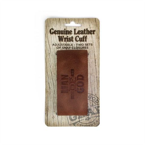 Leather Wrist Cuff – Man of God, 1 Timothy 6:11