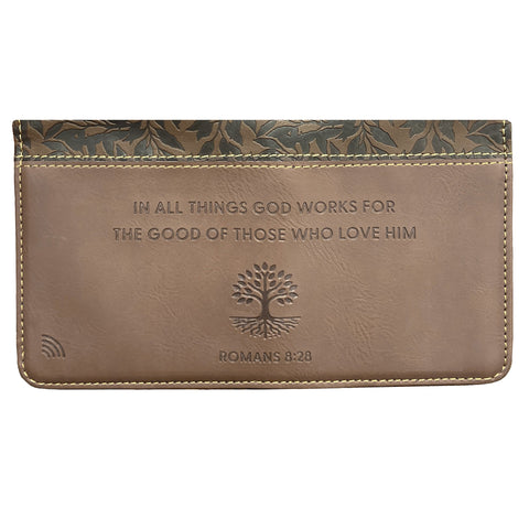 Logos Tap Slim Wallet - God Works, Romans 8:28